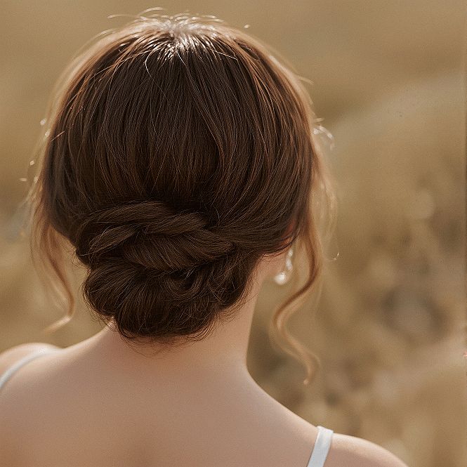 Rustic Elegance: Braided Bridal Updos for Your Wedding Day