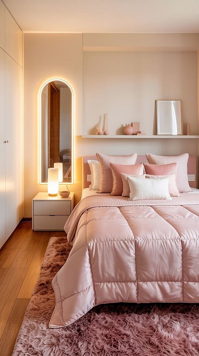 Cozy Pink Room Decor: Aesthetic Small Bedroom Makeover Ideas