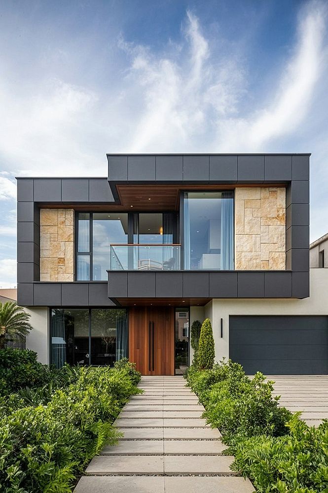 Sleek Modern House Exterior: Residential Architecture Perfection