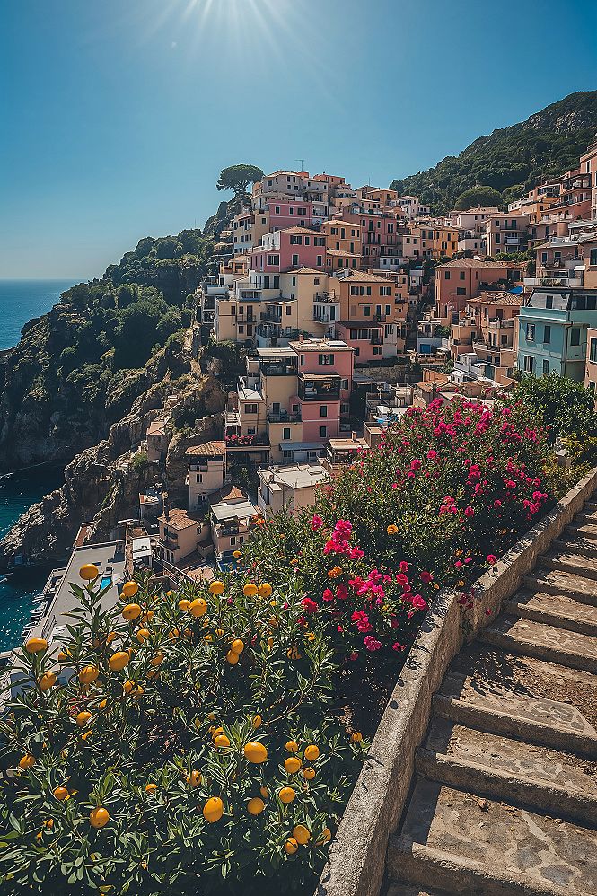 Mediterranean Bliss: Sun-Drenched Villages & Zesty Lemon Vibes
