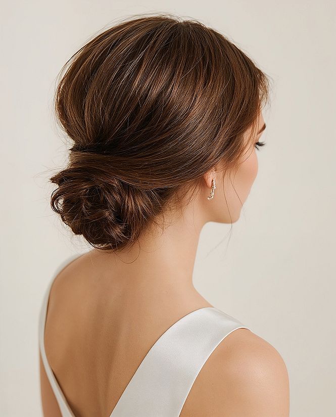Elegant Low Chignon Bridal Hair: Timeless Updos for Your Big Day