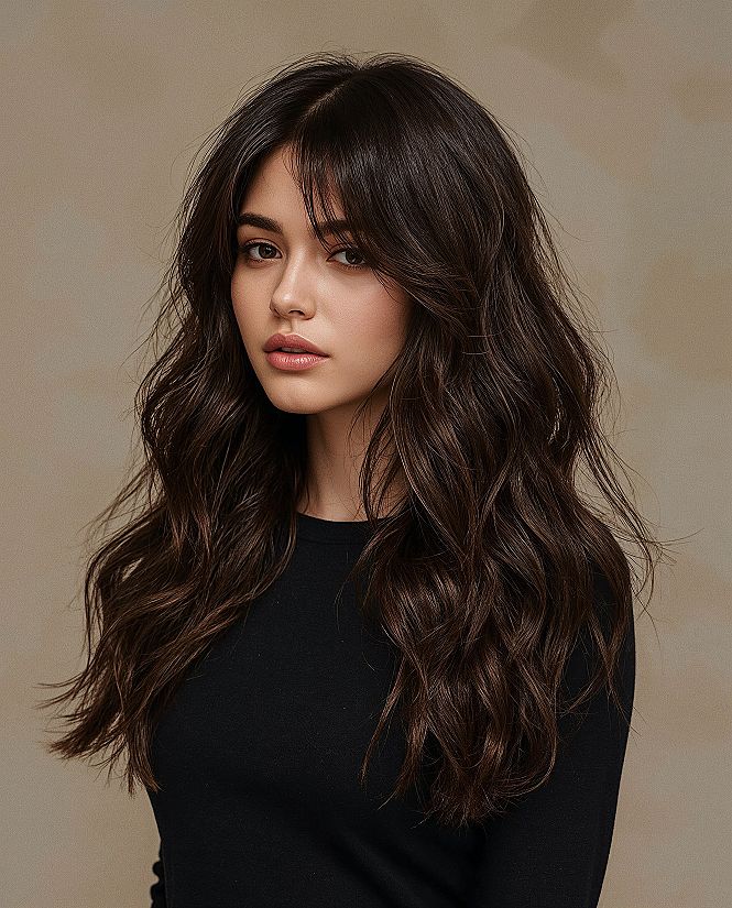 Korean C Curl Midi Cut: Chic Long Layered Hair Inspo for 2026
