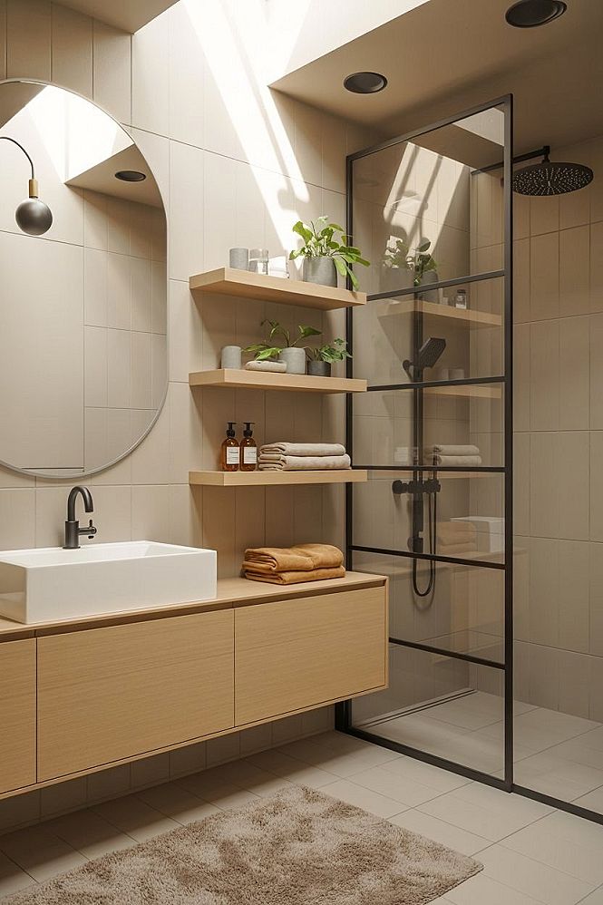 Modern Minimalist Small Bathroom Makeover Ideas