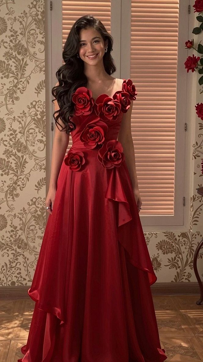 Making a Statement with Floral Accented Formal Gowns