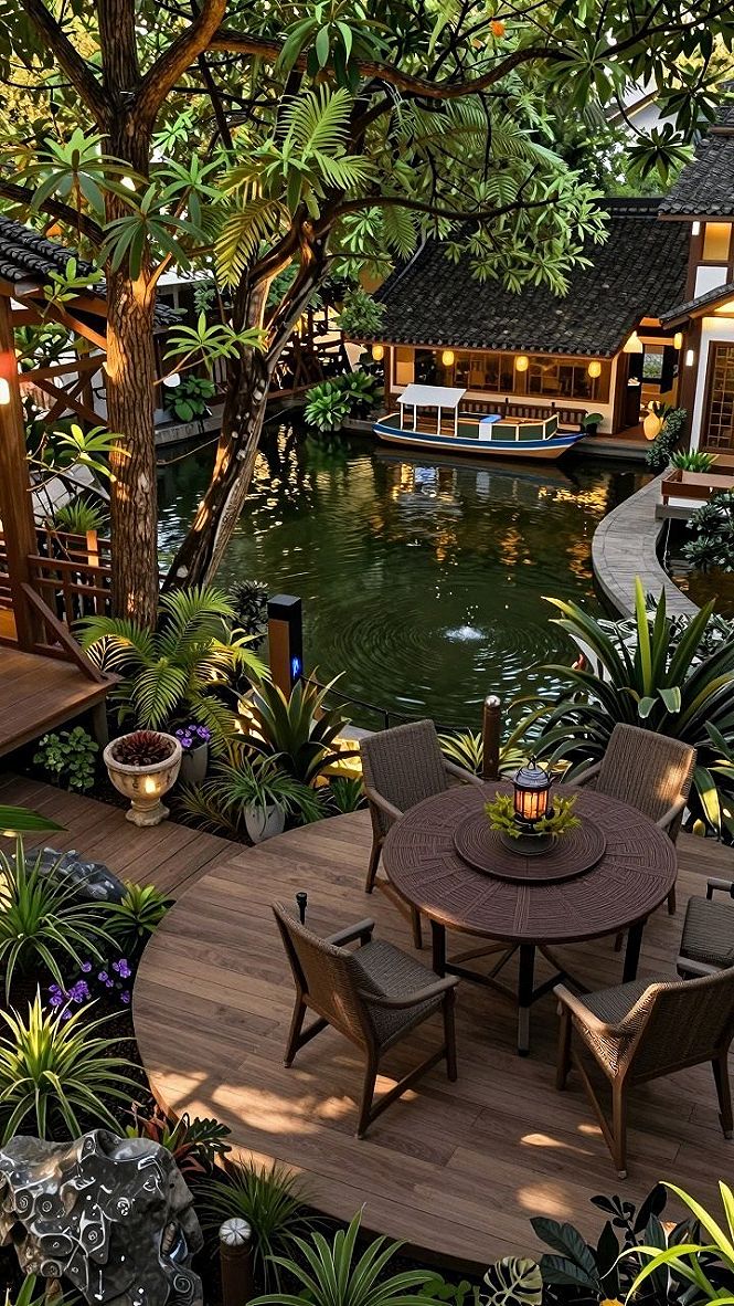 Designing a Water Feature Garden Patio