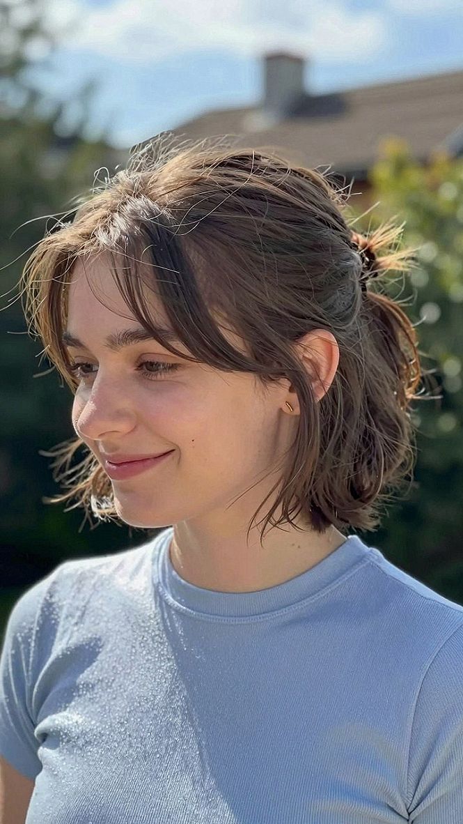 Why the Half Up Lob with Soft Curtain Fringe Works