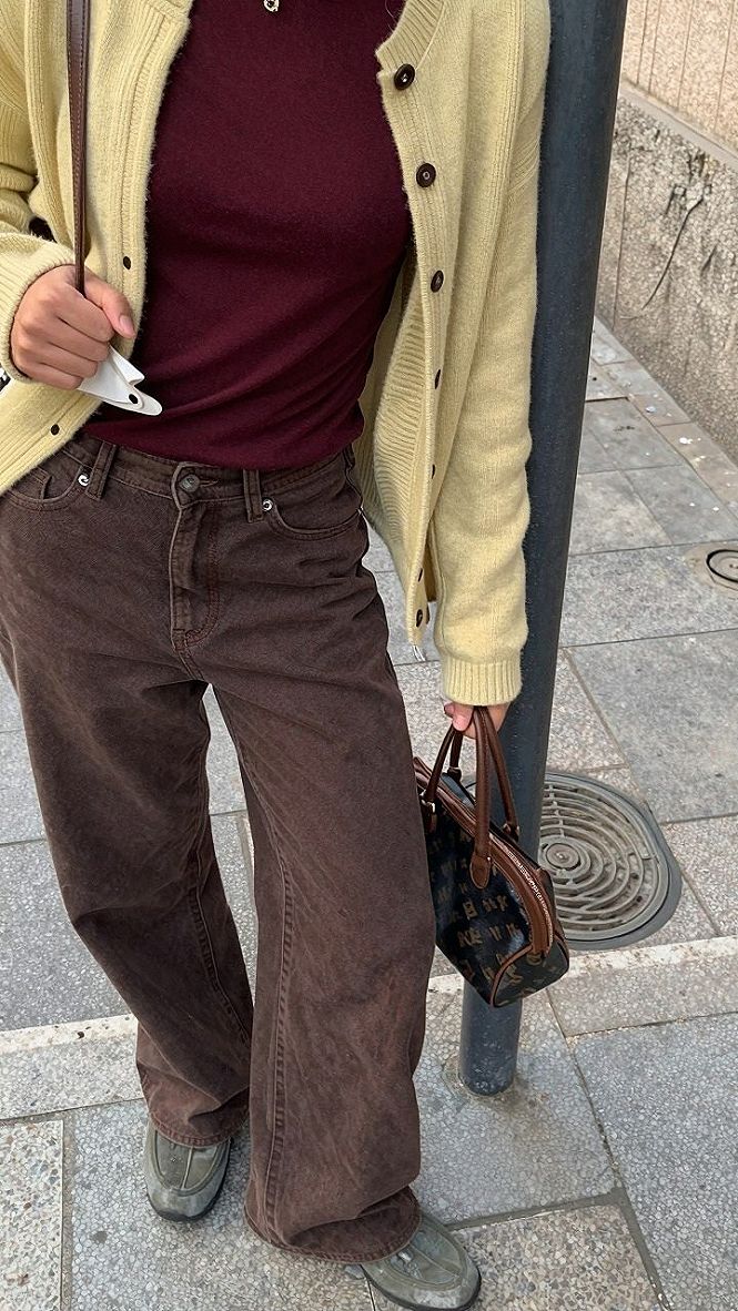 Mixing Rich Tones with a Suede Skirt