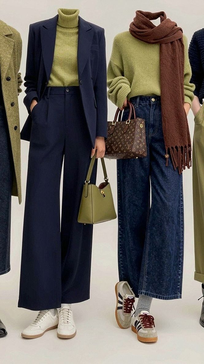 Styling Olive Green and Navy Blue for Cold Weather
