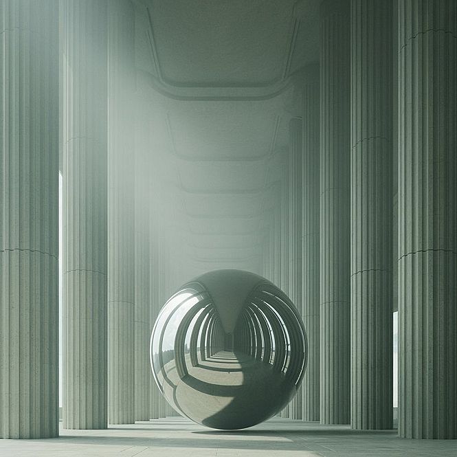 Surreal Architecture Dreams: Enchanting Courtyard Interior Design