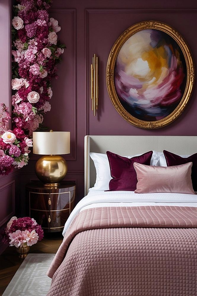 Jewel-Toned Bedroom Aesthetic: Plush Living Room Decor Vibes