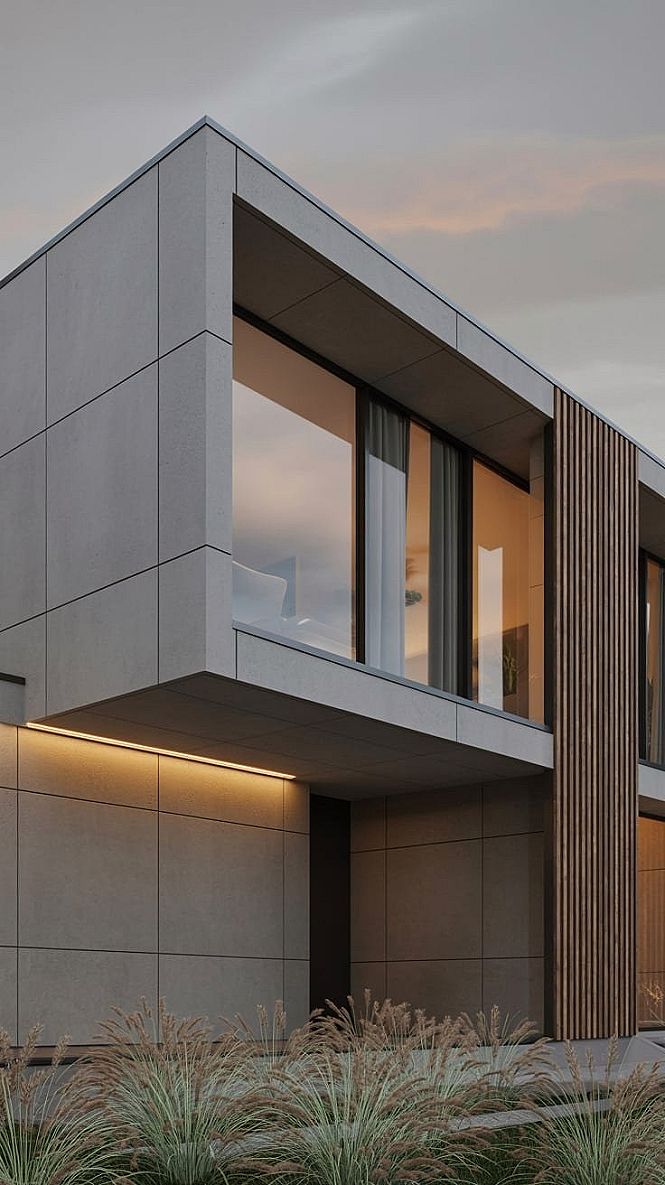 Earthy Modern Minimal House Exterior: Minimalist Design Inspiration