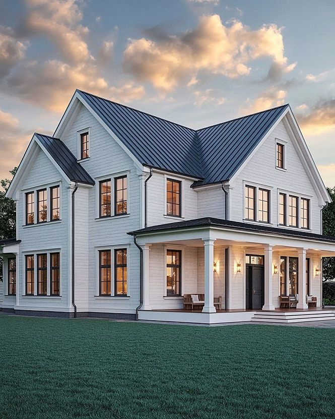 Modern Farmhouse Mansion Exteriors: 2024 Dream Home Trends