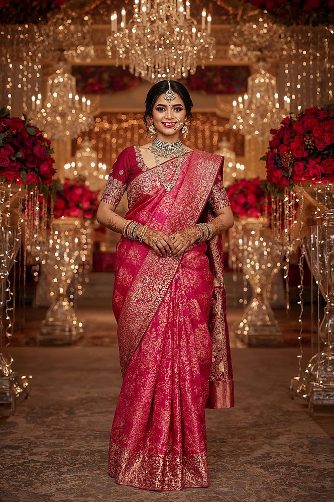 Beautiful Wedding Saree Secrets for a Grand Reception Look