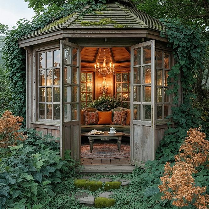 Small Garden Inspiration: Dreamy Outdoor Garden House Design Ideas