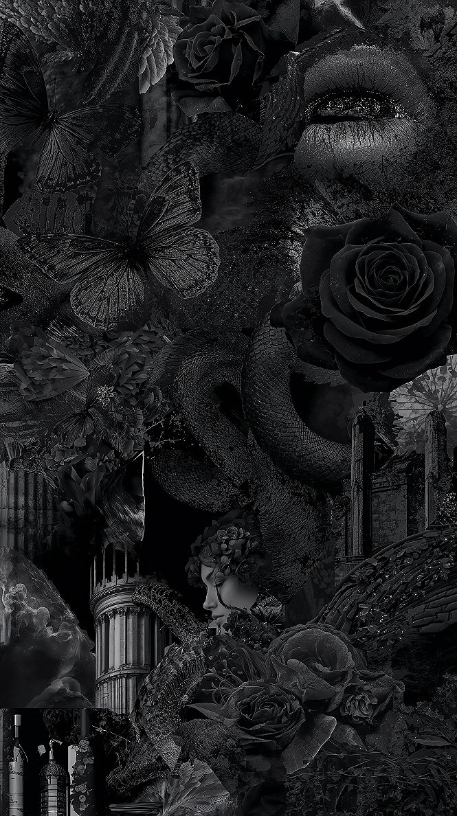 Viral Black Collage Wallpaper: The Ultimate Dark Aesthetic
