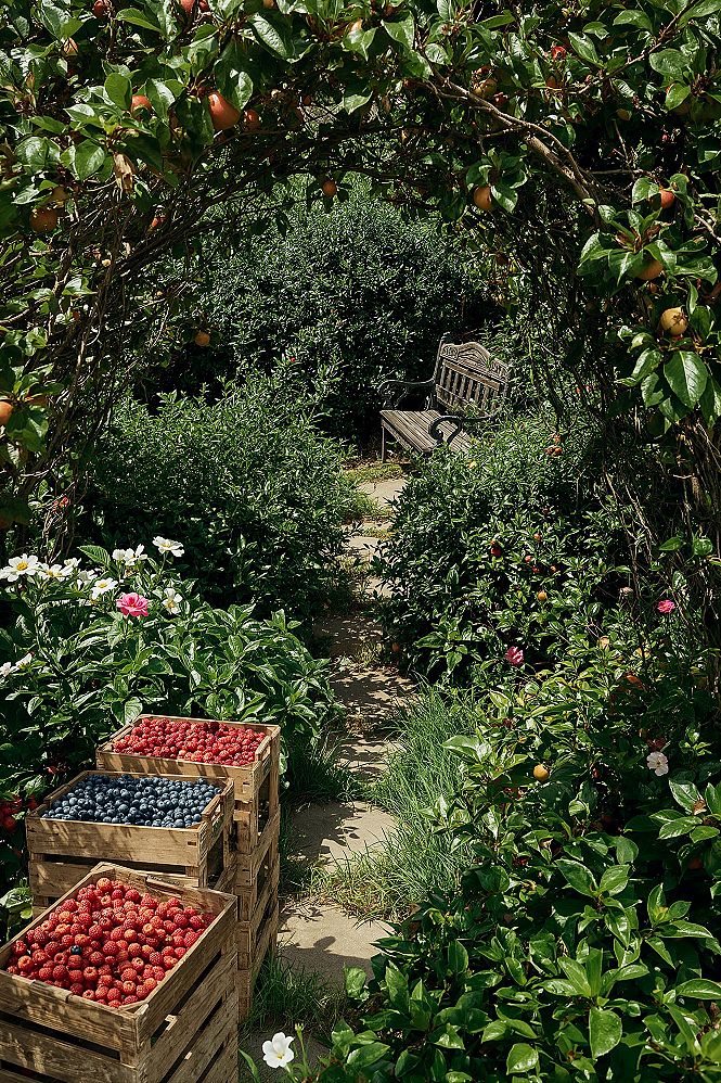 Dream Edible Garden: Lush Fruit & Berry Oasis Ideas