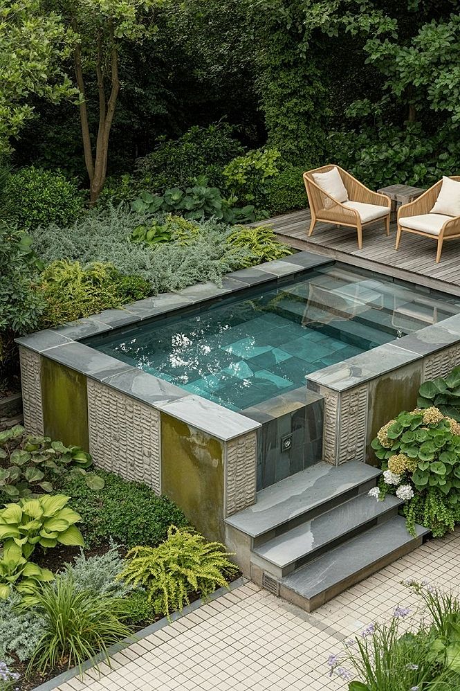 Garden Plunge Pool Ideas: Cozy Backyard Landscape