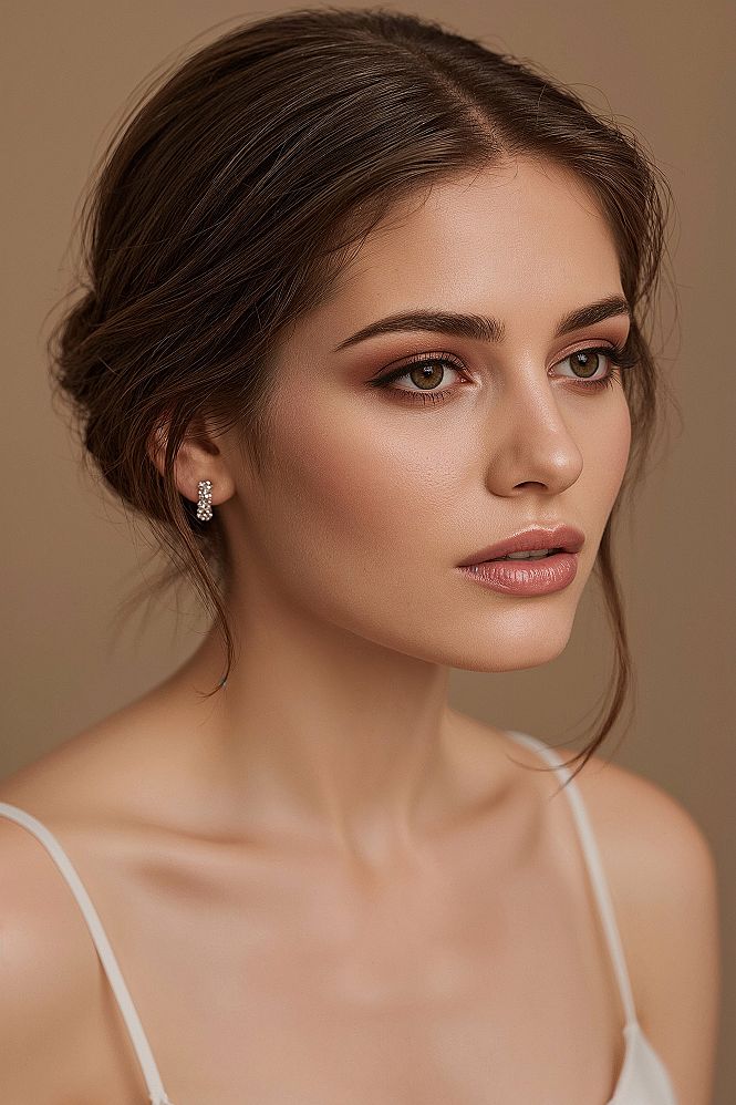 Soft Wedding Guest Hairstyles with Face-Framing Tendrils