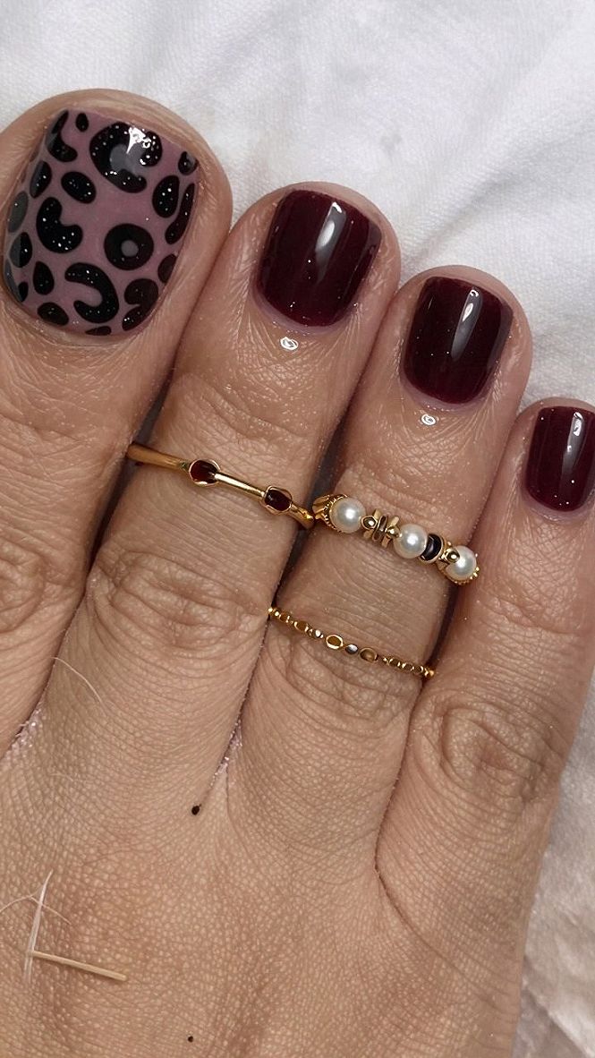 Choosing Bold Animal Print and Deep Gel Pedicure Colors