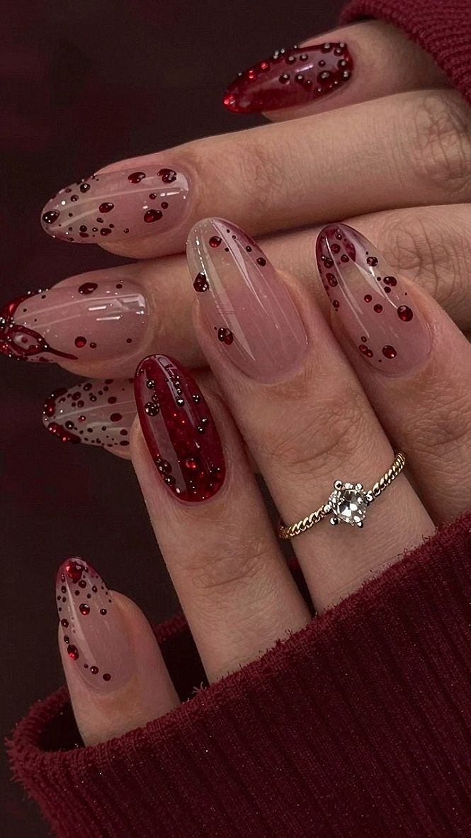 Choosing Between Solid Wine Red Polish And Sheer Bases