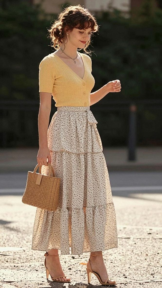 Selecting the Right Cardigan and Patterned Skirt Combination