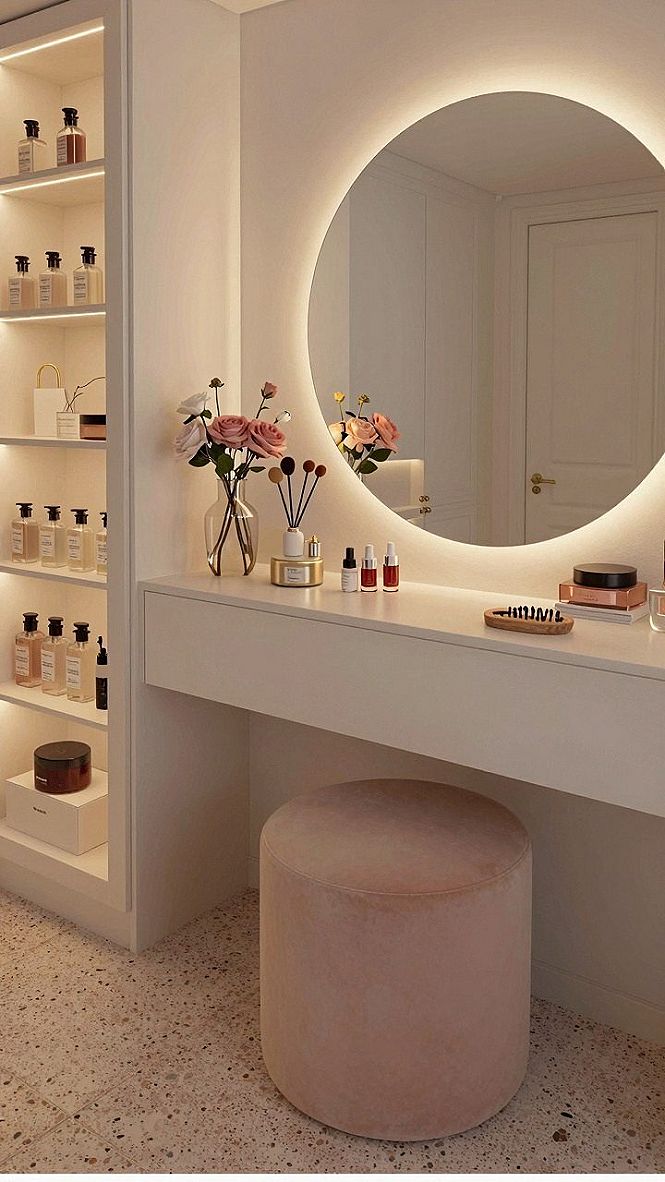 How to Choose Built-In Shelving for Your Vanity