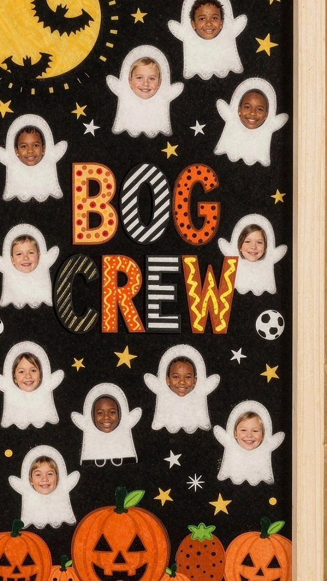 Designing A Personalized Boo Crew Ghost Door Display
