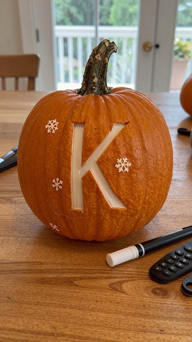Choosing Monogram and Glitter Pumpkin Designs