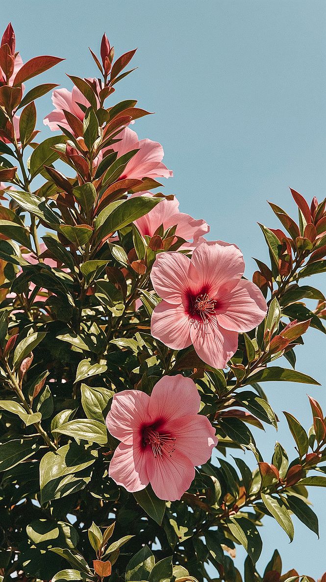 Beautiful Pink Floral iPhone Wallpaper Art