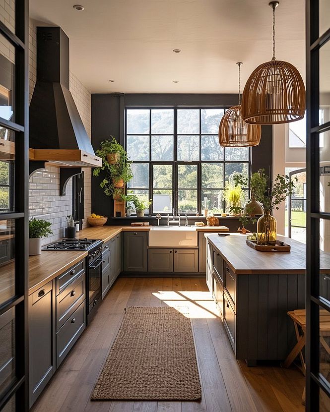 Industrial Farmhouse Kitchens: Modern Design & First Home Ideas