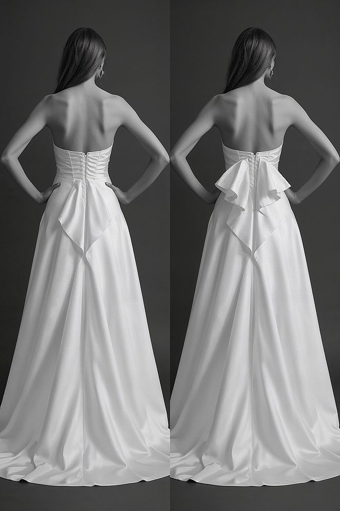 French vs. Traditional Bustle: Elevate Your Backless Wedding Dress
