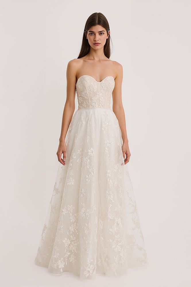 Modern Corset Chic: Top A-Line Wedding Dresses for 2024