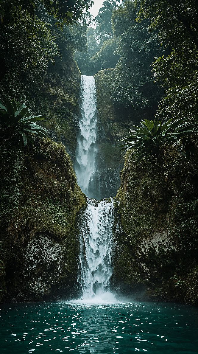 Majestic Waterfalls: Stunning 4K Landscape Wallpapers