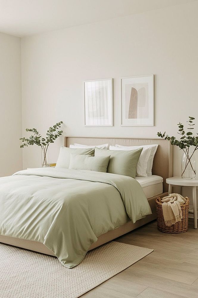 Minimalist Sage Green Bedroom: Timeless Tranquil Decor Ideas