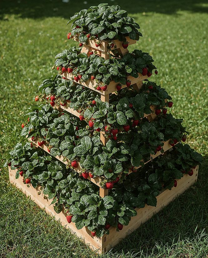 Creative Strawberry Pyramid Gardens for Small Space Success