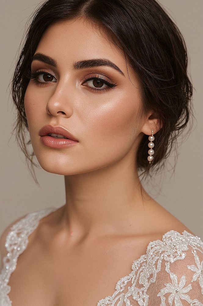 Elegant Wedding Makeup for Mesmerizing Brown Eyes