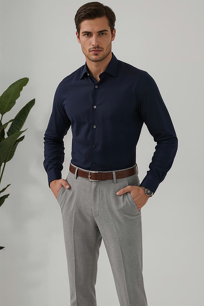 Modern Navy Blue Mens Outfit: Leading Business Fashion Trends
