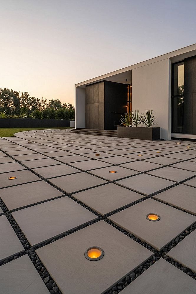 Stunning House Front Patio Lighting for Modern Exteriors