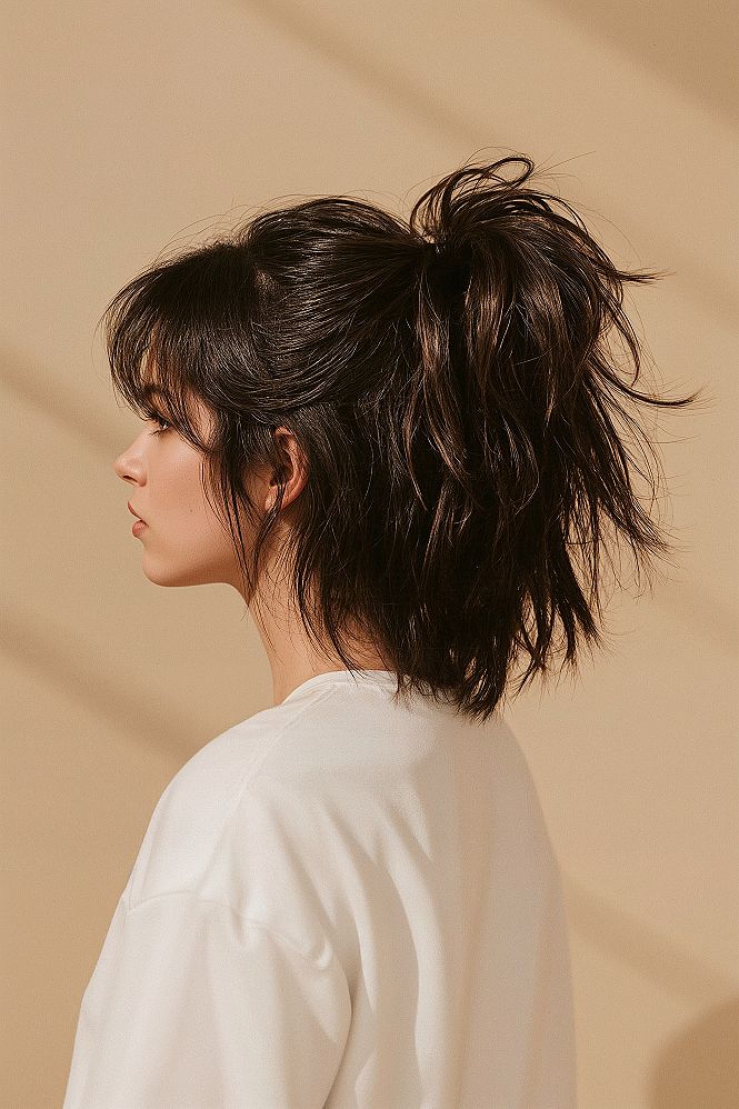 Viral Korean High Ponytail Hack for Medium Hair