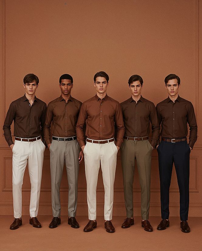 Stylish Brown Shirt Outfit Ideas for Men: Perfect Color Pairings