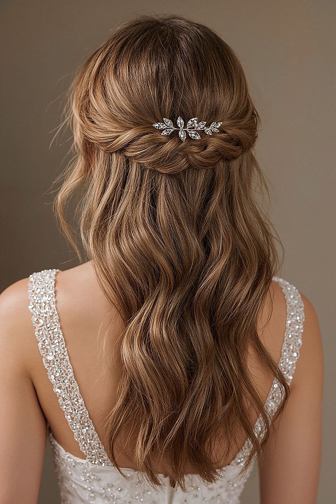 Dreamy Half Up Half Down Wedding Hair: Bridal Style Guide