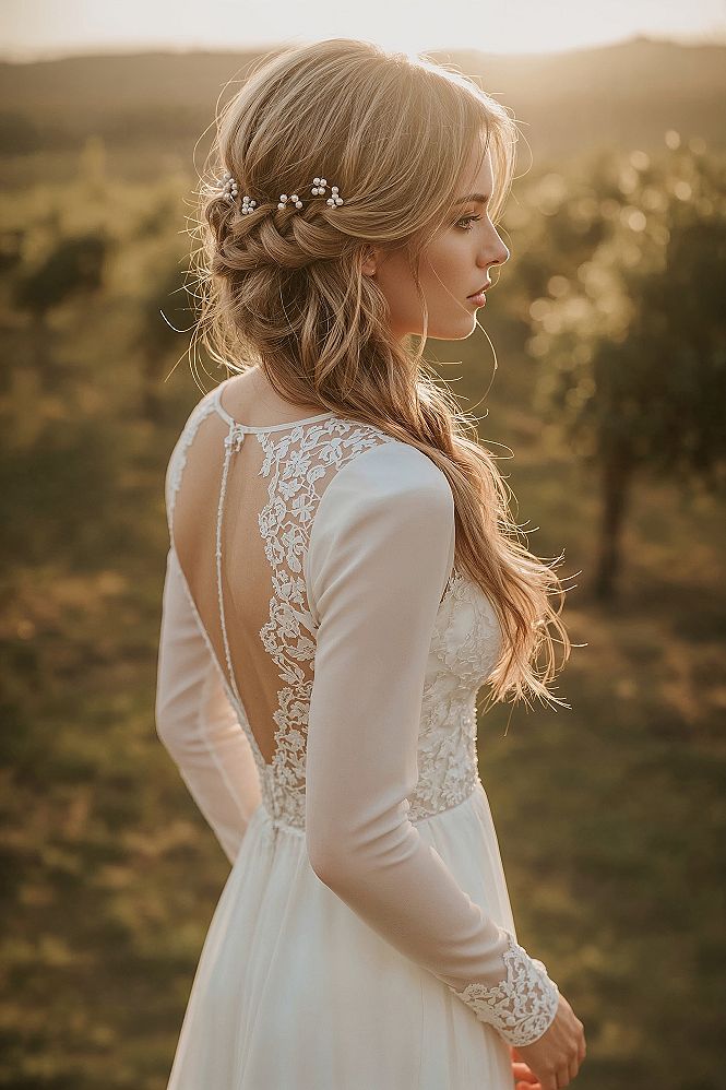 Dreamy Braided Wedding Hairstyles: French Braids for the Bride