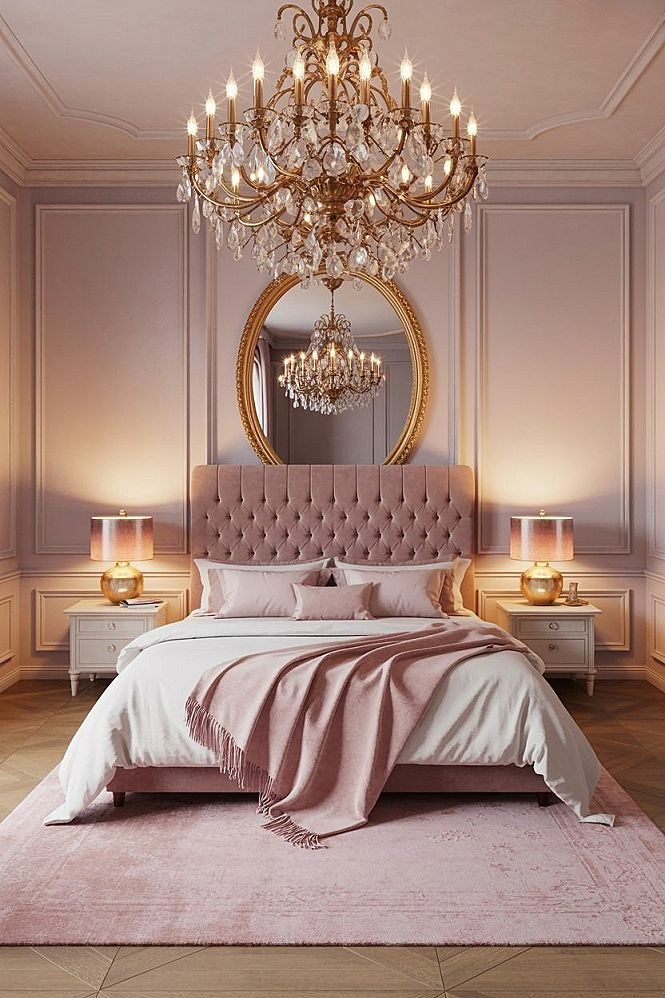 Elegant Pink Bedroom Designs for Women: Blush & White Sanctuary