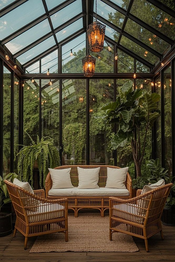 Sun-Drenched Sunroom Oasis: Indoor Garden & Grow Tent Setup