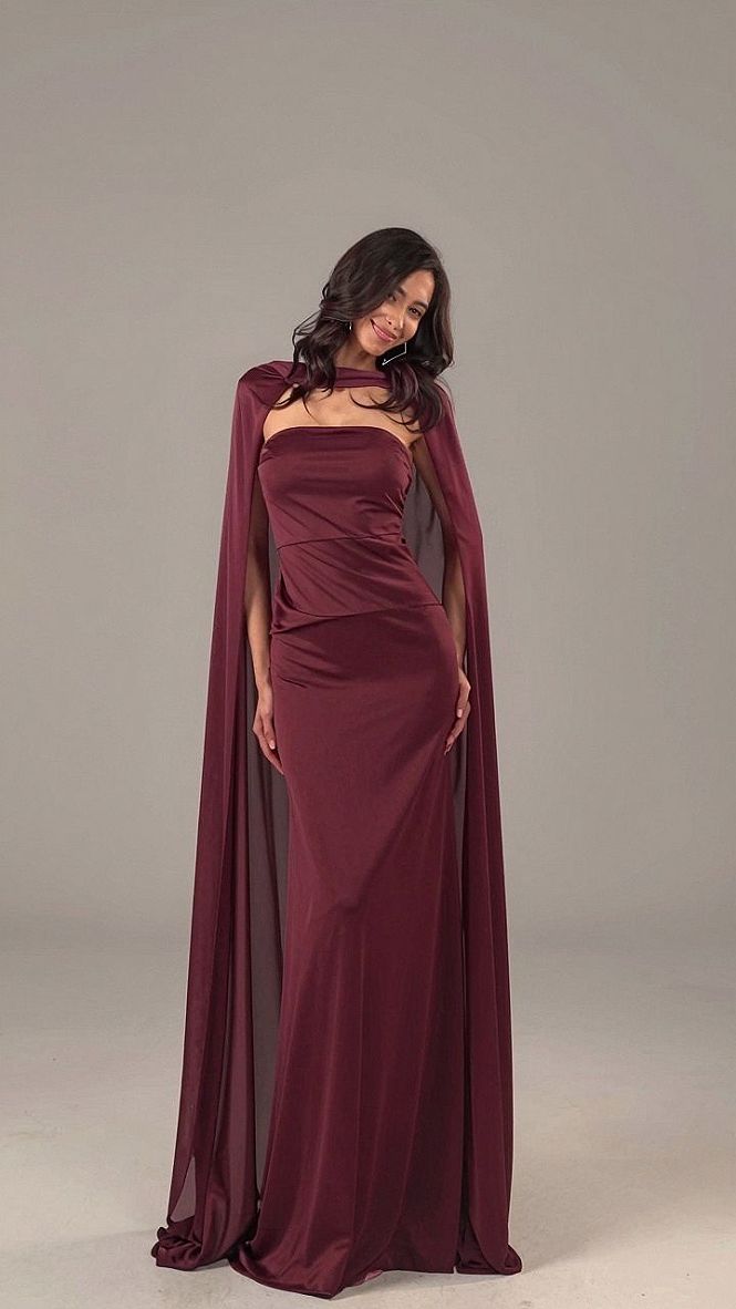 Caring for a Wine Red Prom Gown with a Matching Cape