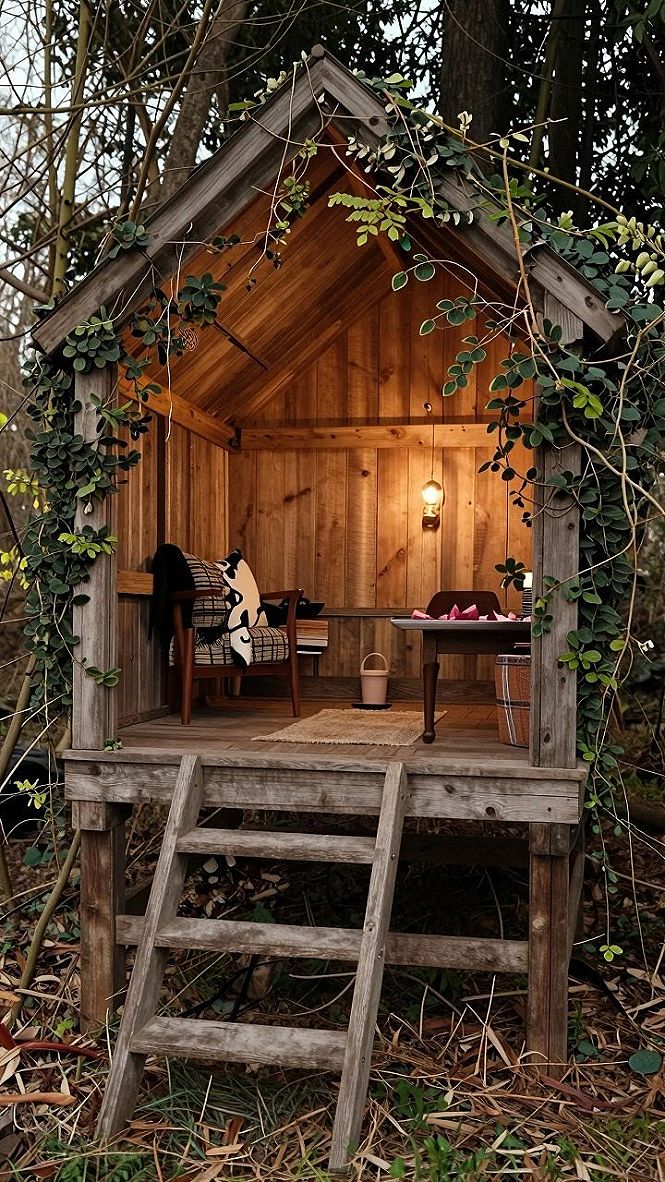 Maintaining a Covered Wooden Garden Arbor and Seating Nook