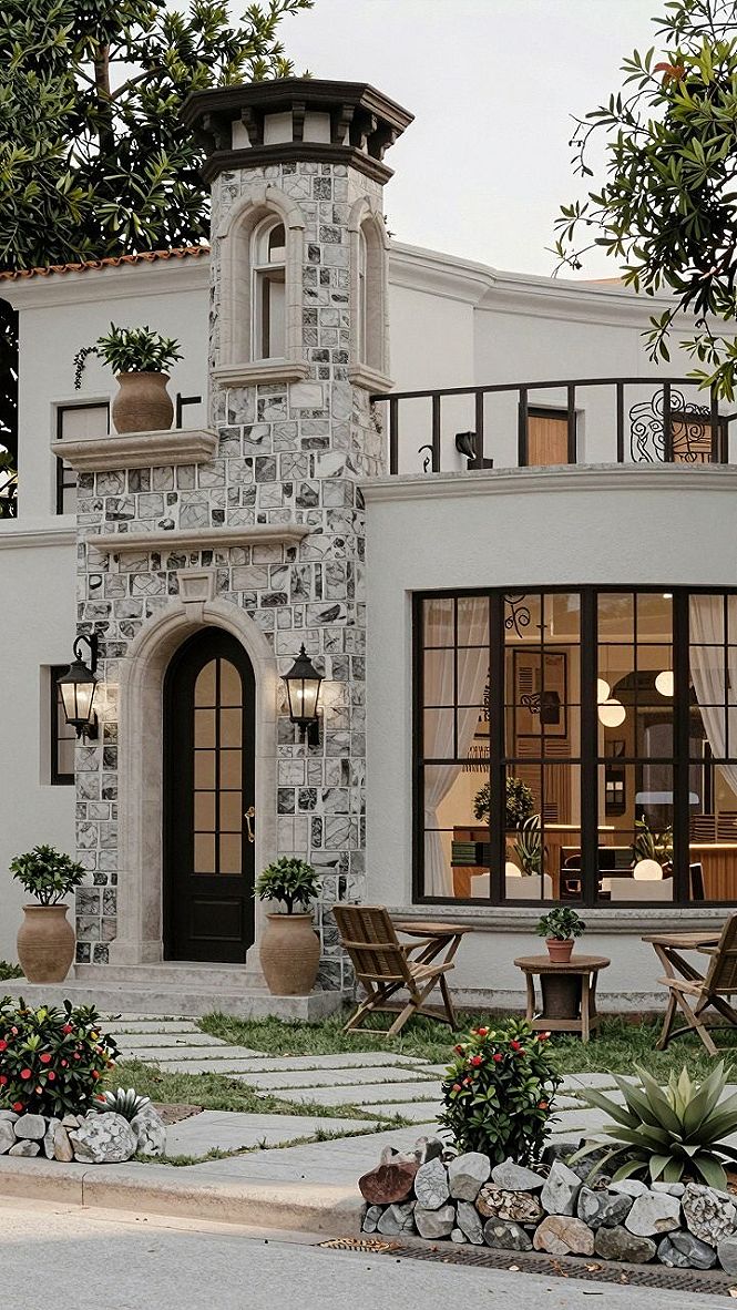 Integrating Stone Turrets and Modern Curves