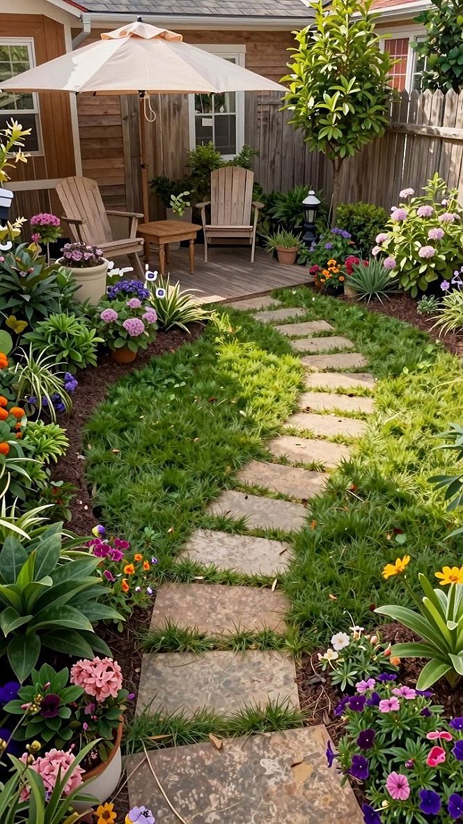 Planning a Stepping Stone Garden Pathway for Small Backyards