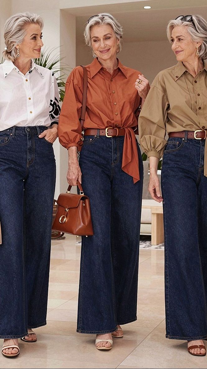 Tucking Shirts Into High Rise Denim