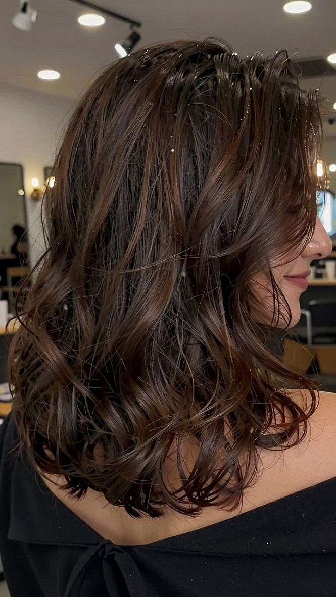 Maintaining Glossy Mocha Highlights on Shorter Hair